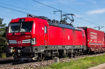 red locomotive